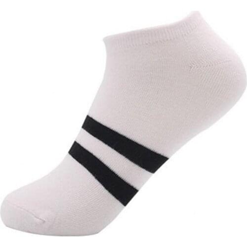 Spring Summer Casual Breathable Stripe Men Ankle Sock Sport Low Cut Adult Sock Men Socks