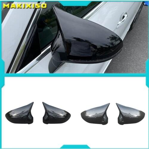 Carbon Fiber Rear View Mirror Cover for Audi B9 A4 S4 A5 S5 2016 - UP Carbon Mirror Side Caps Replacement Style Caps
