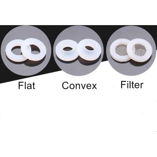 10pcs Silicone Gasket Sealing Ring White Washer Gasket for Corrugated Hoses Pipes Gas Pipe