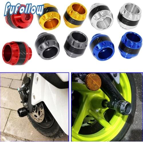 For Yamaha YZF R1 R3 R25 R15 V1 V2 V3 2016-2020 Motorcycle Accessories CNC Front Wheel Axle Fork Crash Slider Falling Protector