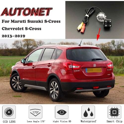 AUTONET Backup Rear View camera For Maruti Suzuki S-Cross/Chevrolet S-Cross 2013~2019 Night Vision/license plate camera