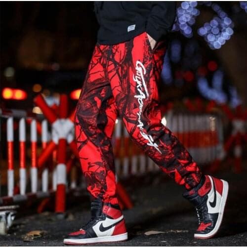 Hip hop camouflage harem pants mens trousers loose pantalones hombre cargo feet pants for men personality pantalon homme