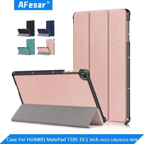 Case For Huawei Matepad T10S 10.1 inch case AGS3-L09 / AGS3-W09 Tablet Ultra Slim PU Leather Magnetic Stand Cover