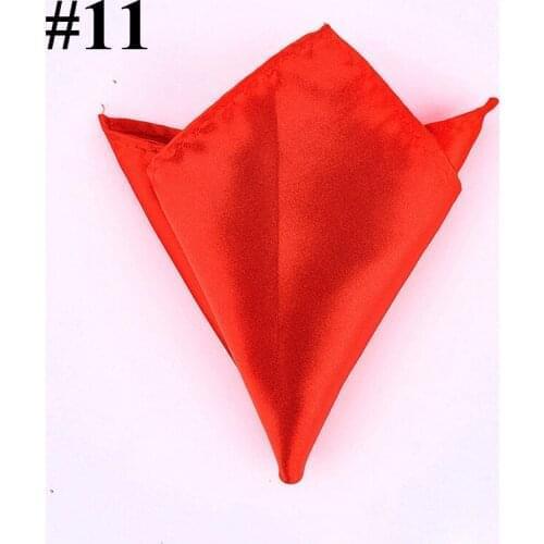 Men Pocket Square Silk Hankerchief Table Napkin Mocketer Noserag hanker Plain Colors, 400pcs