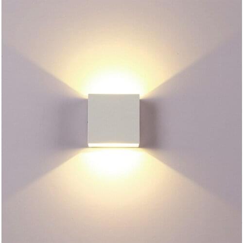 DONWEI 12W LED Wall Light Modern Up and Down Head Aluminum Wall Lamp for Bedroom Hallway Staircase Decoration and Lighting