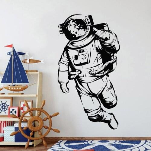 Space Astronaut Universe Wall Decal Decor Kids Room Thumb Up Vinyl Wall Stickers For Living Room Modern Home Decoration W867