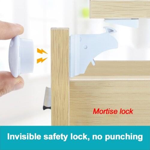 Magnetic Child Lock Children Protection Baby Safety Lock Drawer Latch Cabinet Door Lock Limiter Children Security Locks