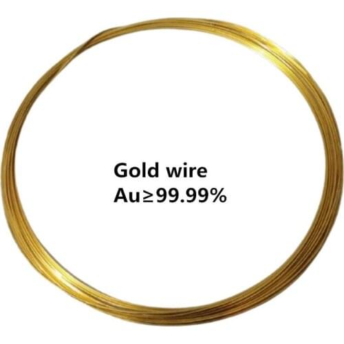 99.99% pure Gold Metal wire Au Diameter .3mm/0.4mm/0.5mm/0.8mm/1mm , Length 1&5mm