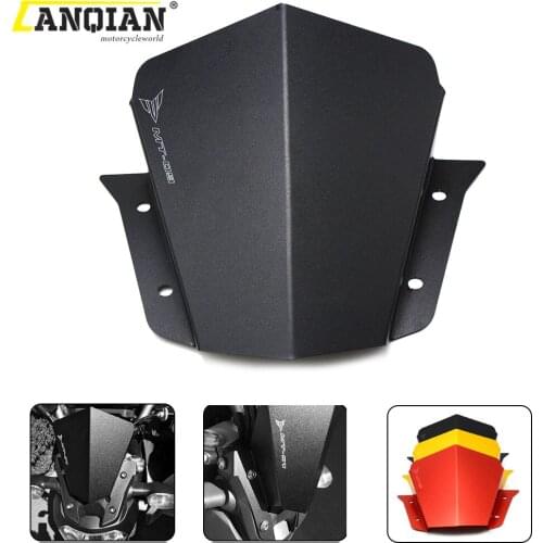 Motorcycle CNC Aluminum Front Windshield Windscreen Windshield Airflow Wind Deflector cover For Yamaha MT-09 MT09 2014-2016