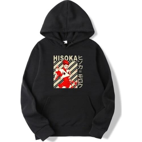 Men Hoodie Hip Hop Hunter×Hunter HISOKA Sweatshirts Cloth Harajuku Teenagers boys Hoodies Women Men hoody