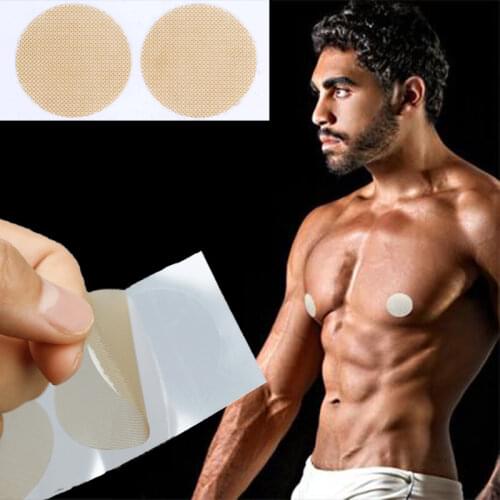 Mens Nipple Stickers 10pcs/Lot Nipple Cover Adhesive Lingerie Stickers Bra Pad Soft Breast Round for Men Women Reduce Friction