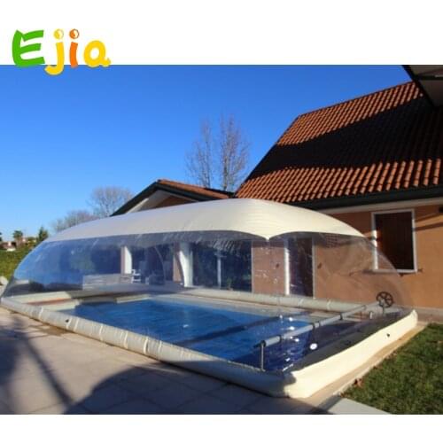 Outdoor customized clear inflatable pool dome with covered ceiling from China inflatable pool cover factory
