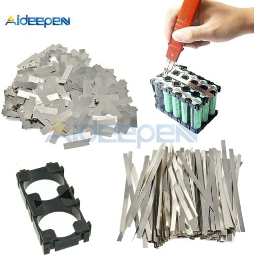 Nickel plated steel strip Nickel Plate Strap Strip Sheets for 18650 battery spot welding machine Welder with 1x2 Holder Bracket