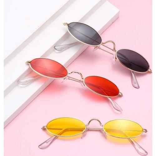 Fishing Glasses Oval Sunglasses Vintage Shades Sun Glasses Small Frame Eyeglasses Men and Women Fashion Outdoor Accessories