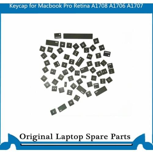 Original A1708 A1706 A1707 RU Keyboard Key Cap Genuine New for Macbook Pro 13.3" Retina Keycap English UK FR Standard 2016-2017