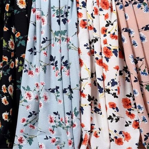 Print Dress Floral diy Decoration summer dress cloth patchwork cloth material