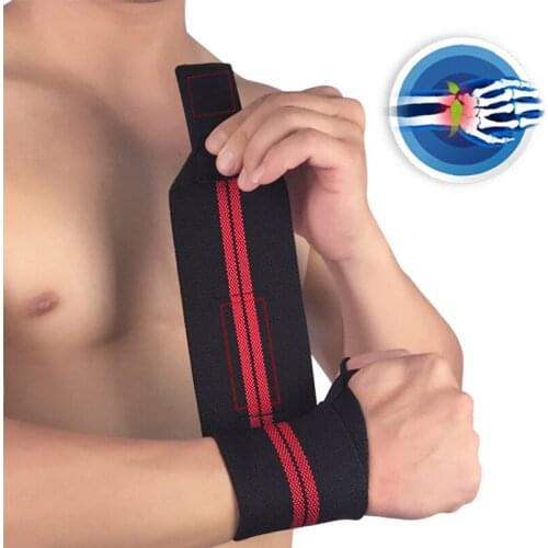 1Pcs Men Women Gym Wristband Training Bandage Protector Fitness Weightlifting Wrist Belt Pressure Joint Thumb Ring