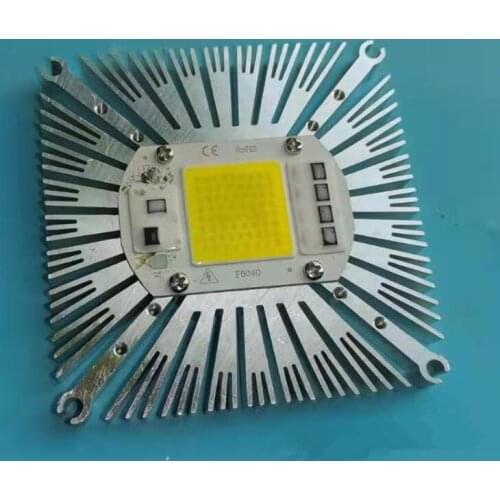 97x20mm Square LED Heatsink Radiator Aluminum 50W Heat Sink Radiator for 50W High led chip cooling work