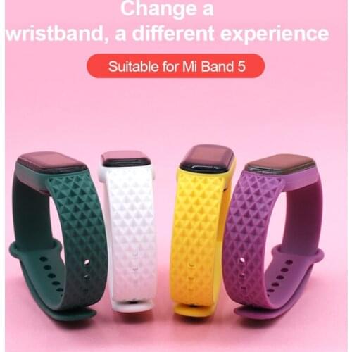 Smart Watch Strap For Xiaomi Mi Band 5 Watch Bracelet Strap Replacement Smartwatch Wristband Bracelet Strap For Mi Band 5