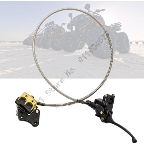 Hydraulic Brake Clutch Levers With Brake Caliper For 110cc 125cc 150cc 200cc Scooters Off-Road Motorcycle Brake Pump