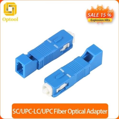SC Male to LC Female Fiber Optic Adapter SC/UPC-LC/UPC SM-9/125 Hybrid Optical Adaptor connector Free Shipping