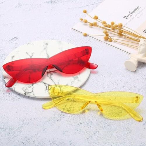1 PCS Cat Eye Fishing Sunglasses Women Brand Designer Fashion Sexy Retro Vintage Sun Glasses Eyewear Colorful Driver Goggles