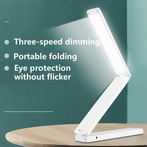 Led Desk Lamp Battery Three-Mode Lighting Brightness Usb Dual Power Supply System Eye Protection Desk Lamp for Learning and Read