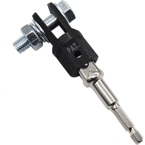 Universal Scissor Jack Adapter with 1/2 Inch Chrome Vanadium Steel Socket Adapter Drive Impact Wrench