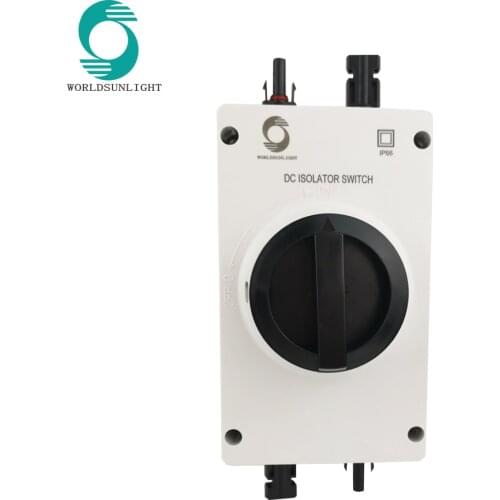 WSISO-32 IP66 outdoor 1000V 32A 4P SOLAR PV DC ISOLATOR disconnector SWITCH with MC 4 solar connector