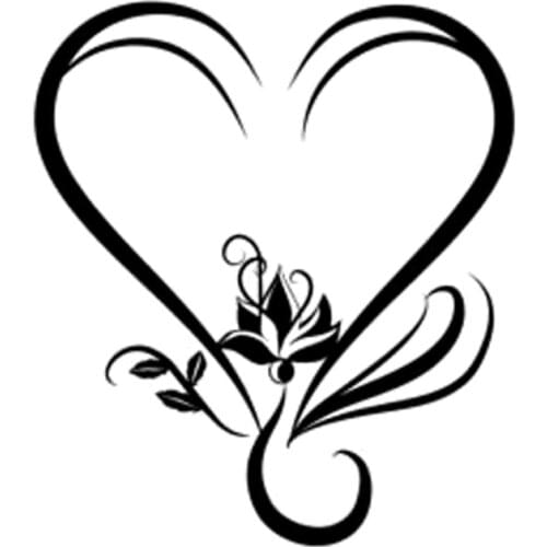 12.6cm*14.3cm Love Yoga Buddhism Decor Vinyl Car Sticker