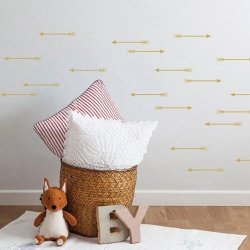24pcs/set Arrows Pattern Vinyl Wall Sticker Removable Funny DIY Wall Art Decals For Home Childrens Room Decoration