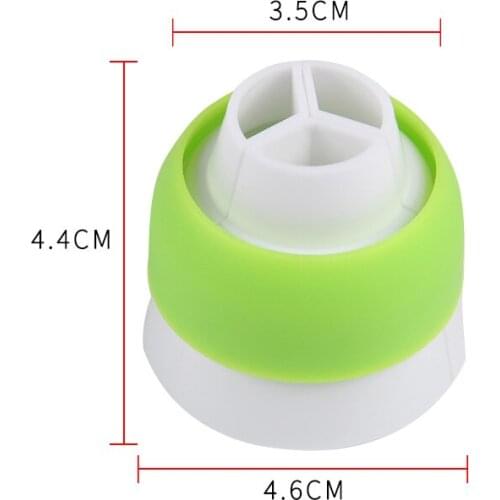 24pcs/lot)Free Shipping New Tri-Color Coupler for Large Pastry Icing Nozzles HB0227M