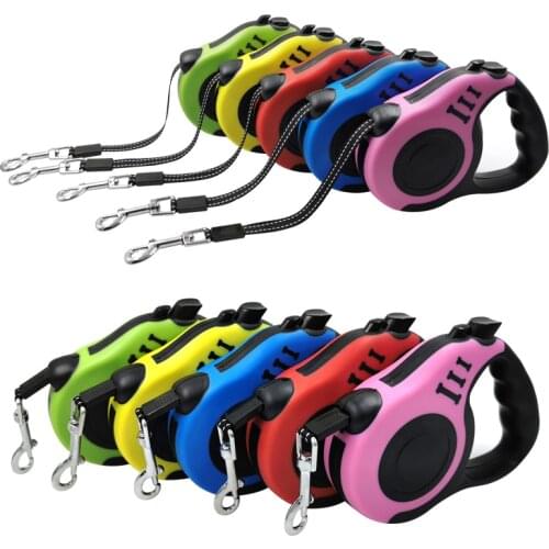 3M 5M Retractable Dog Leash Lead Automatic Flexible Dog Puppy Cat Traction Rope Belt Dog Leash For Small Medium Dogs Pet Product