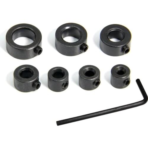 7pcs Positioner Locator Wood Drill Bit Set Depth Stop Collar 3-12mm Drill Bits for Woodworking Power Tool Accessories