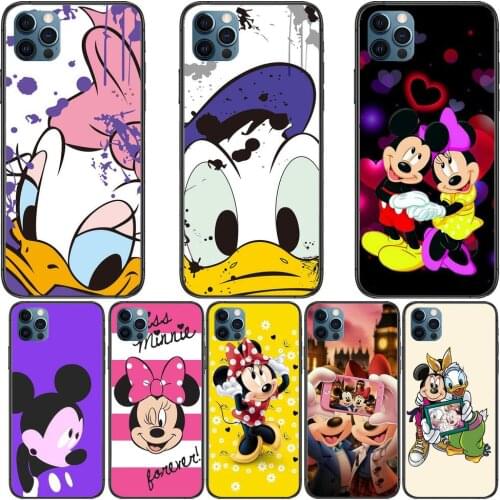 Mickey Mouse and Donald Duck Anime Phone Cases cover For iphone 11 Pro Max case 12 8 7 6 S XR PLUS X XS SE 2020 mini mobile cel