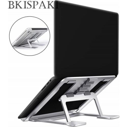 Aluminum Alloy Laptop Cooling Holder Desktop Ergonomics Heighten Notebook Folding Portable Lapdesk for MacBook Air Pro Stand