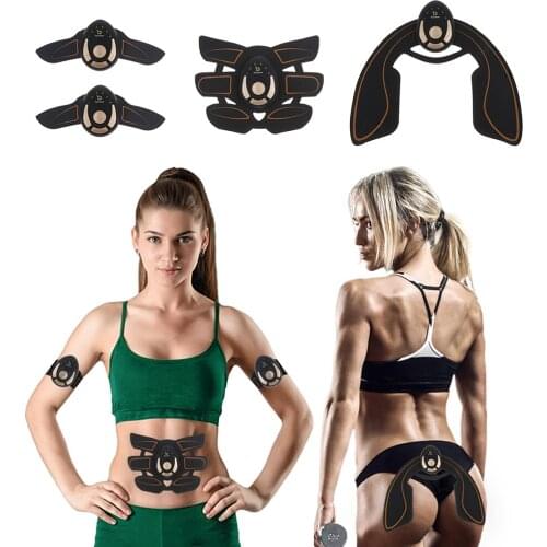 Electric Muscle Stimulator ems Wireless Buttocks Hip Trainer Abdominal ABS Stimulator Fitness Body Slimming Massager Dropship