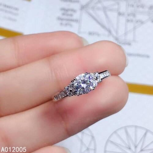 KJJEAXCMY fine jewelry 925 sterling silver inlaid Mosang Diamond ladies new ring exquisite support test hot selling