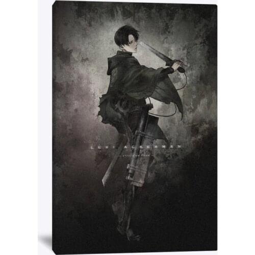 Levi Ackerman Attack on Titan Poster Painting Wall Art Canvas For Living Room Home Bedroom Study Dorm Art Decoration Prints