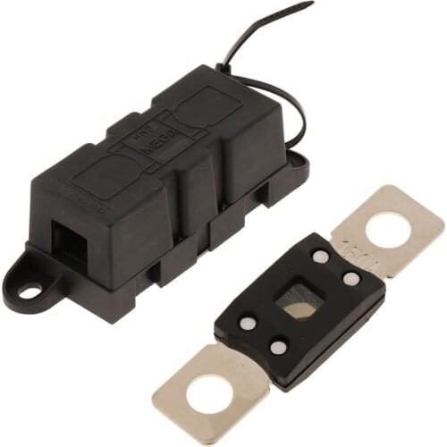 Mega Bolt Down Auto Fuse Time Delay-150A 32V + Mega Fuse Holder-300A for Forklift RV Motorhome Yacht Car Golf Cart Marine