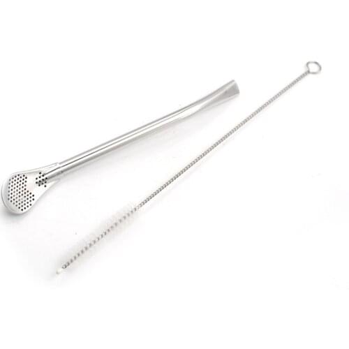 Washable Stainless Steel Drinking Straw Filter Handmade Yerba Mate Tea Bombilla Gourd Practical Tea Tools Bar Accessories