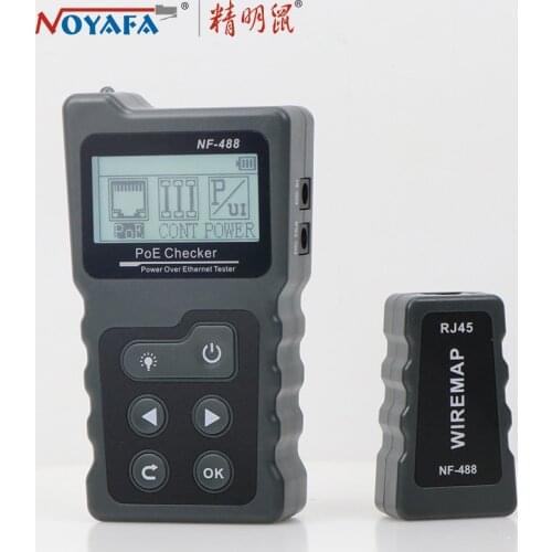 NOYAFA NF-488 PoE power test Network PoE Tester checker Over the Ethernet cat5,cat6 Lan tester network tools PoE Switch test