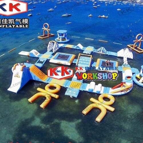 Water sports game equipment combination inflatable aqua park