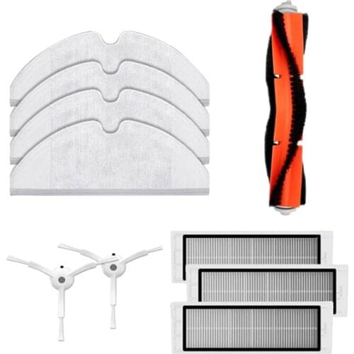 Main Brush + 3pcs HEPA Filter + 2pcs Side Brushes for Xiaomi Mi Robot Vacuum Vacuum Cleaner