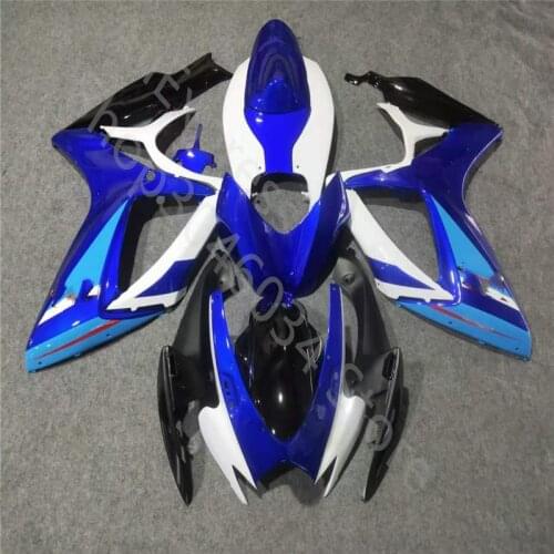 Fit For SUZUKI GSXR600 k6 06 07 GSXR750 06-07 GSX R600 K6 R750 GSXR 600 750 2006 -2007 blue white black Fairing