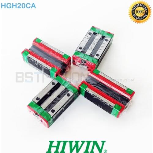 Genuine HIWIN Linear Slide Block HGH20CA Carriage Block for HGR20 20mm Linear Guide Rail