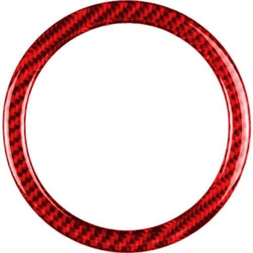 Carbon Fibre Dustproof Anti-scratch Steering Wheel Decoration Cover Car Bearing Circle Ring Decor Interior Styling