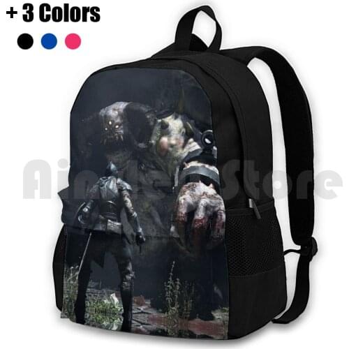 DemonS Souls Outdoor Hiking Backpack Riding Climbing Sports Bag Demons Souls Gaming From Software Bluepoint Games Rpg Ps5 Ps4