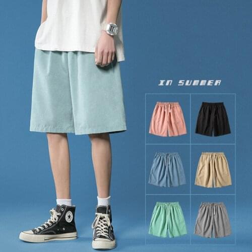 Ins Fashion Shorts Men Summer Loose Casual Shorts Man Shorts Bermuda Beach Shorts Breathable Beach Boardshorts Jogger Shorts