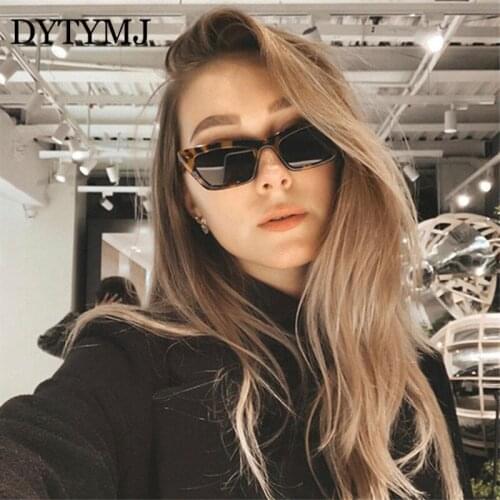 DYTYMJ Vintage Cat Eye Sunglasses Women Small Frame Cateye Sun Glasses Women Retro Luxury Designer Shades for Women Gafas De Sol